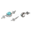 Brass Micro Pave Clear Cubic Zirconia Box Clasps KK-G505-37P-2