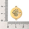 304 Stainless Steel Connector Charms STAS-D013-02B-G-3