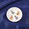 4Pcs 2 Colors 304 Stainless Steel European Dangle Charms OPDL-SZ0001-06-4