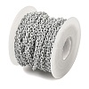 Spray Painted 304 Stainless Steel Cable Chains STAS-B067-06A-01-3