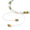 9Pcs Fruit Theme Alloy Enamel Charm Bracelets BJEW-MZ00206-06-4