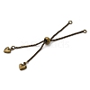 Brass Box Chain Bracelet Makings KK-C071-14AB-2