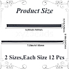 24Pcs 2 Styles Plastic Firm Headband Non-slip Strip DIY-CY0003-02-2