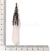 Natural Rose Quartz Pointed Big Pendants G-P560-02R-08-3