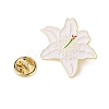 Flower Golden Enamel Pins JEWB-K012-07B-G-3