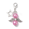 12Pcs 12 Colors Angel Acylic Imitation Pearl Pendant Decoration HJEW-JM02616-4