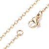 304 Stainless Steel Evil Eye Pendant Necklace for Women NJEW-JN03853-7