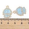 Alloy Enamel Pendants ENAM-O001-08D-G-3