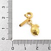 Brass Fruits Pendant Decoration HJEW-P020-01J-G-3