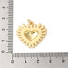 Rack Plating Valentine's Day Brass Pendants KK-G488-06G-3