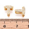 Brass Micro Pave Clear Cubic Zirconia Beads KK-T071-17G-T-3