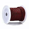 Braided Cowhide Leather Cord NWIR-N005-01A-3mm-3