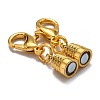 Brass Magnetic Clasps Converter KK-O134-10G-2