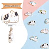 25 Pieces Cat Enamel Charm Pendant Kitten Charm Cute Cat Animal Pendant Mixed Color for Jewelry Necklace Earring Nracelet Making Crafts JX734A-2