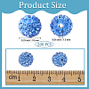 200Pcs Pave Disco Ball Beads RB-PA0001-11D-2