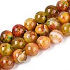 Dyed Natural Agate Beads Strands G-T142-04-4