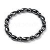 Fashion Non-Magnetic Synthetic Hematite Stretch Bracelets BJEW-D278-01-1