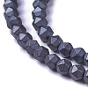 Electroplate Non-magnetic Synthetic Hematite Beads G-E522-A01-F-3