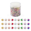 Frosted Spray Painted Glass Beads Strands GLAA-TA0003-10-1