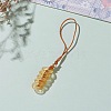 Glass Pendant Decorations HJEW-JM00408-01-4