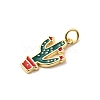 West Cowboy Brass Enamel Pendants KK-A268-04A-G-2