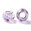 High Transparent Two-Color Copper Buckle Acrylic European Beads OACR-M024-05P-01-2