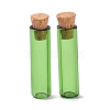 Tube Glass Cork Bottles Ornament AJEW-O032-04D-1