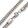 Non-Tarnish 304 Stainless Steel Wheat Chain Necklaces for Women Men BJEW-Q341-13P-2