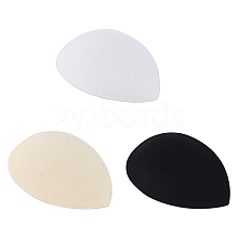 6Pcs 3 Colors EVA Cloth Teardrop Fascinator Hat Base for Millinery AJEW-FG0002-81