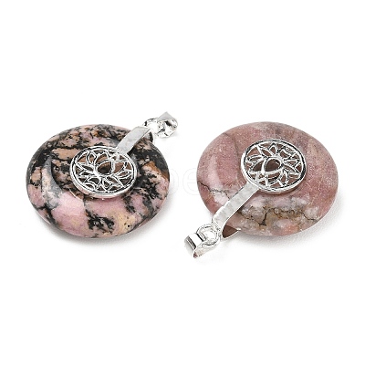 Natural Rhodonite Pendants GG-CBAF4FB-02S-B09-1