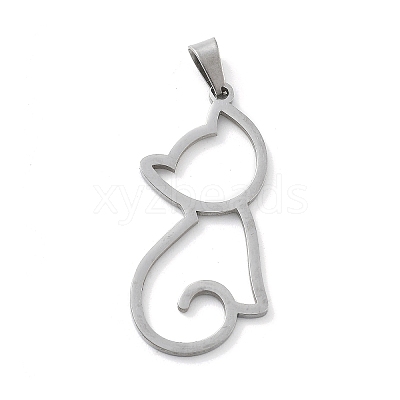 304 Stainless Steel Pendants STAS-I327-02P-02-1