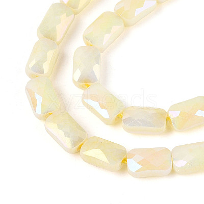 Anti-Tarnish Electroplate Glass Beads Strands GLAA-T025-29H-1