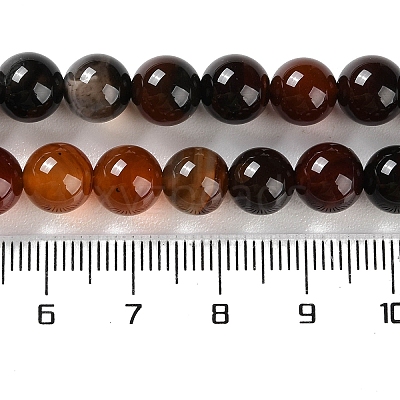Natural Striped Agate/Banded Agate Beads Strands G-Z060-A01-B13-1