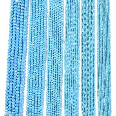 Electroplate Glass Beads Strands LS-EGLA-A044-P6mm-B08-1