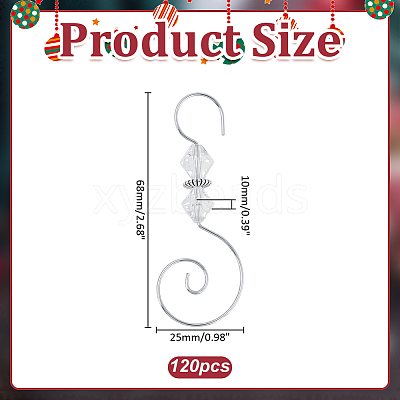 120Pcs Iron Hooks FIND-ME0003-59A-1