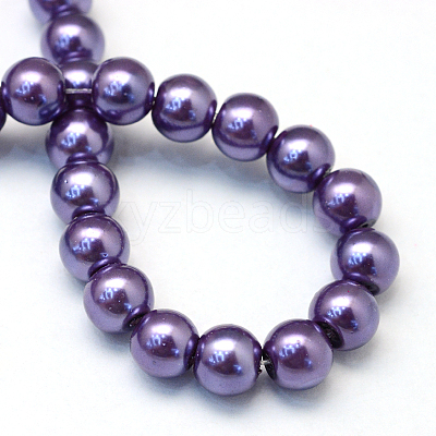 Baking Paint Glass Pearl Bead Strands HY-Q003-3mm-59-1