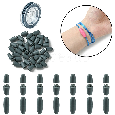30Sets Plastic Breakaway Clasps KY-YW0001-64A-1