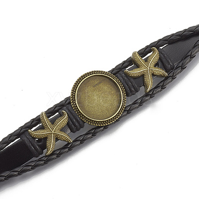 Imitation Leather Bracelet Making MAK-R024-01-1