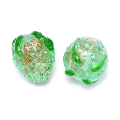 Handamde Bumpy Lampwork Beads FOIL-TAC0001-01C-1