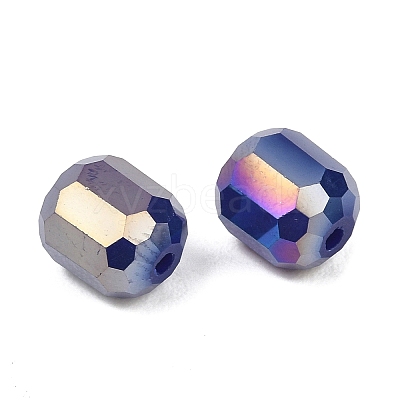Electroplate Column Glass Beads EGLA-A043-02-AB16-1