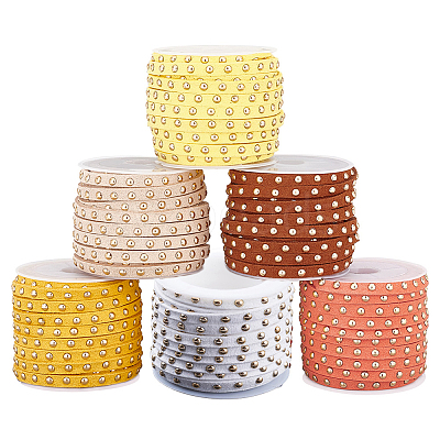 6 Rolls 6 Colors Faux Suede Cord LW-PH0002-26A-1