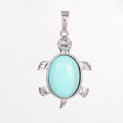 Tortoise Gemstone Pendants G-D648-04-RS-1