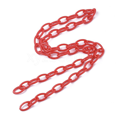 Opaque Acrylic Cable Chains SACR-N010-001E-1