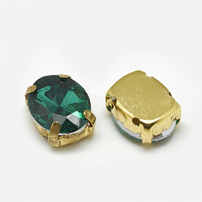 Sew on Rhinestone RGLA-T091-10x14mm-15G-1