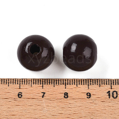 Painted Natural Wood Beads WOOD-A018-16mm-08-1