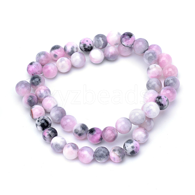 Natural Dyed Persian Jade Gemstone Bead Strands X-G-R271-6mm-XP13-1