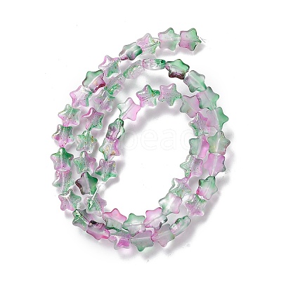 Transparent Glass Beads Strand X1-GLAA-F112-04D-1