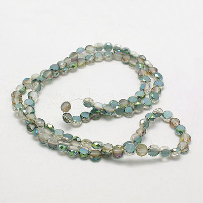 Electroplate Glass Beads EGLA-D028-01-1