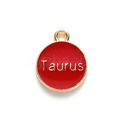 Alloy Enamel Pendants ENAM-SZ0001-27B-C-1