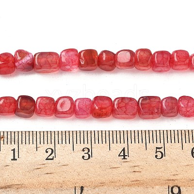 Natural Dragon Veins Agate(Dyed & Heated) Beads Strands G-G177-E18-03-1